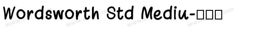 Wordsworth Std Mediu字体转换